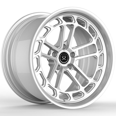 20X10 dan 20X11 2 Piece Forged Rims Custom Silver Untuk BMW M4 2015