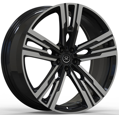 8.5Jx19 ET48 dan 9.5Jx19 ET48 Gloss Black Polished Face 1 Piece Forged Wheel Untuk BMW M4
