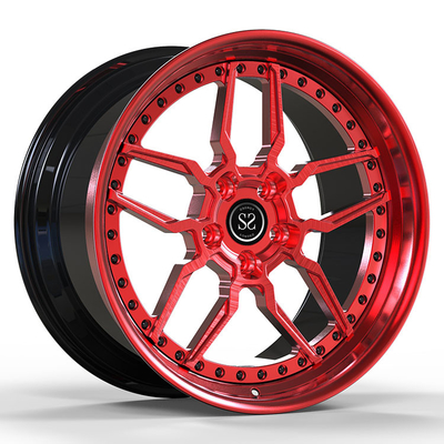 19x10 ET25/19x12ET20/5x114.3/60.1 2 Piece Forged Wheels Custom Red Disc Untuk Toyota Supra