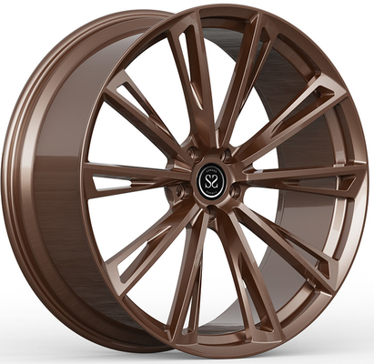 24x10.5 ET+32/24x12ET+45 PCD 5x112/CB 66.6 Gloss Perunggu roda tempa Untuk BMW X7
