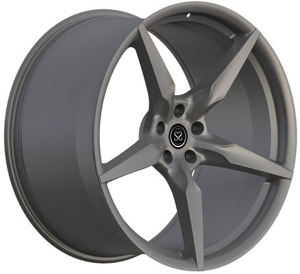 Ferrari 812 Satin Grey 1 Buah Roda Tempa 20x10 dan 20x11.5 Staggered Fitment dalam Paduan Aluminium 6061 T6