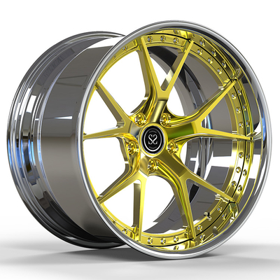 20x9.5 dan 21x11.5 Custom 2 Piece Rims untuk Mercedes AMG GTS 2015