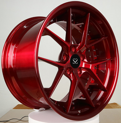20x8.5 20x9.5 Custom 2-PC Wheels Forged Gloss Merah Untuk 1967 Oldsmobile Cutlass Supreme