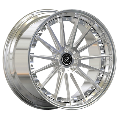 5-130 Bolt Pattern Custom 2PC roda tempa 22x10 / 22x11.5 Untuk Porsche Cayenne
