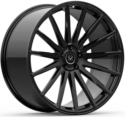 22x9.5 dan 22x11 Gloss Black Forbed Wheels Untuk G70 BMW 760