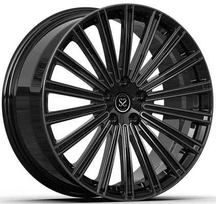 Velg Tempa 22x9.5 Dan 22x11 Gloss Black Machined 1 Piece Untuk G70 BMW