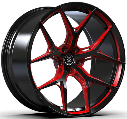 Custom Gloss Black Forged Monoblock Rims Alfa Romeo Giulia 20x9.5 20x11 5x110 Pola Baut