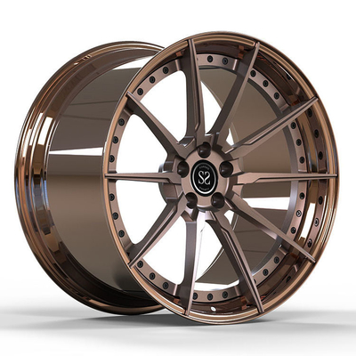 Kustom 2PC Porsche Forged Alloy Wheels Rims 19x9 Gloss Bronze