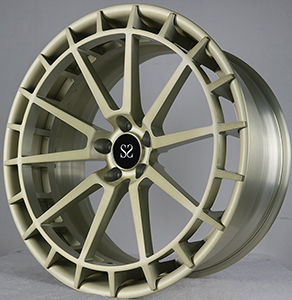 9Jx21 Light Gold Brushed 2 Piece Forged Wheels for Acura ZDX I