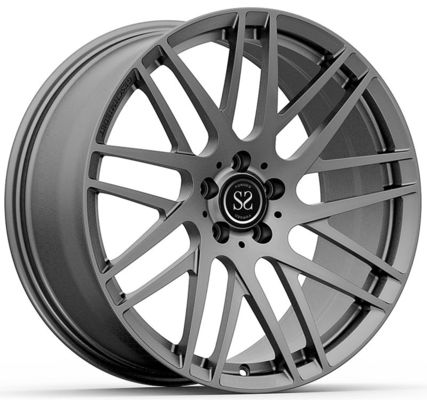 Warna abu-abu terang 1-PC roda tempa Brabus Style 22x9.5 dan 22x11.5 untuk AMG GT43