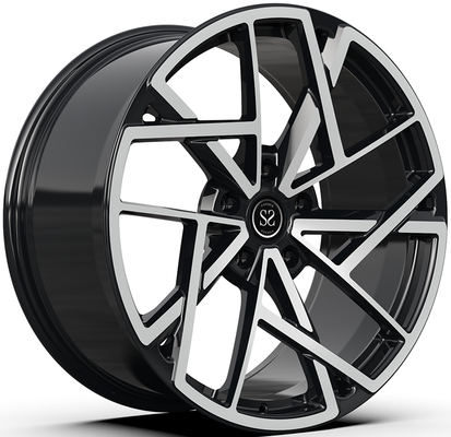 BMW M5 F90 Gloss Black Diamond Cutting Face 21x10 dan 21x11 Forked Rims