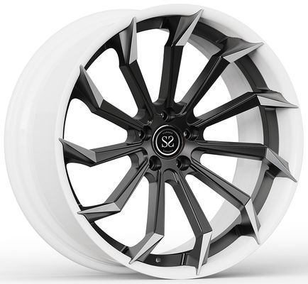 M3 F80 20 dan 21 Custom 2-PC Folded Rim Barel Putih dan Disk Hitam