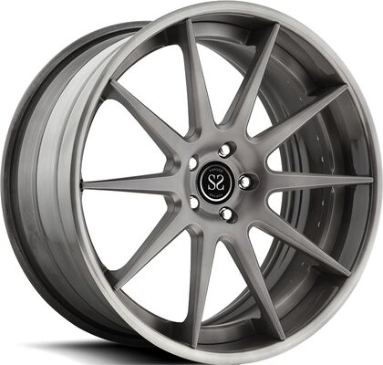 20x10.5 20x12 2PC Ditempa Velg Gloss Barrel Hitam Disc Untuk Nissan GT-R