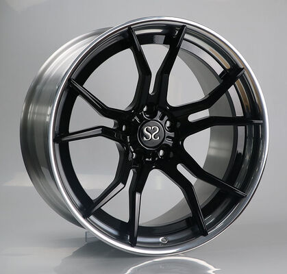 Audi R8 Gloss Disc dan Lip Polished 20x8.0 dan 20x11 Custom 2-PC Rim