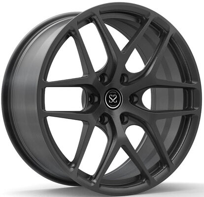 24X10.5J Black Brushed 1-PC Wheels Forged Untuk Toyota LX300