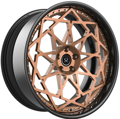 Light Bronze Disc dan Black Barrel 20x10 dan 20x11 Custom 2-PC Forged Rims untuk BMW M8 F93
