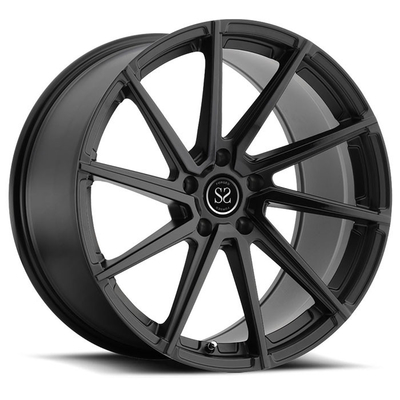 Paduan hitam menyesuaikan aluminium ditempa roda mobil rim pabrik cina