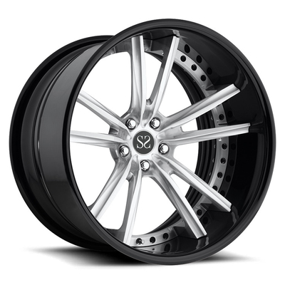 Velg Paduan Khusus Untuk lAMercedes-Benz AMG GTS / Roda Ditempa 2-Piece 21 inci Pola Baut Kustom 5x112