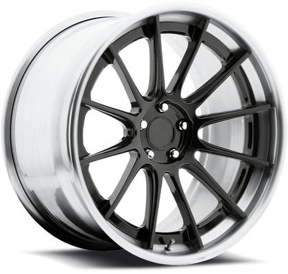 gloss candyblack-brushed gloss jelas melangkah dan bibir datar 18 inci 19 inci 5x112 roda mobil