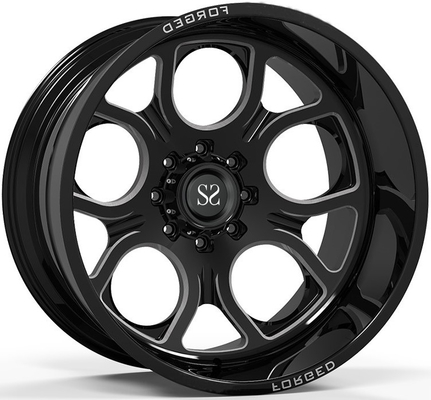 Off Road 4x4 Wheels 20x10 20x12 20x14 24x12 dan 24x14 Gloss Black Deep Dish Rims