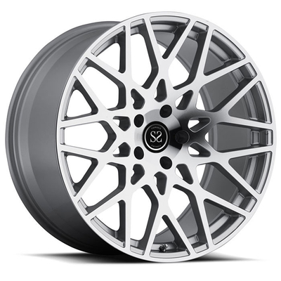 Velg 20 inci Untuk Audi Q7 / Perak Mesin Disesuaikan 20 inch 5x130 Velg Paduan Ditempa