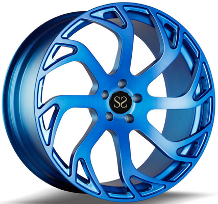 Custom Blue 20 Forged Wheels Terbuat dari Paduan Aluminium 6061-T6 Untuk Ford 5x108