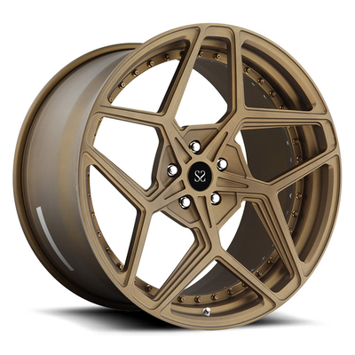 22 Rims Disesuaikan 2 Piece Forged Alloy Rims Untuk Lamborghini J514 Aventador 5x120 rims