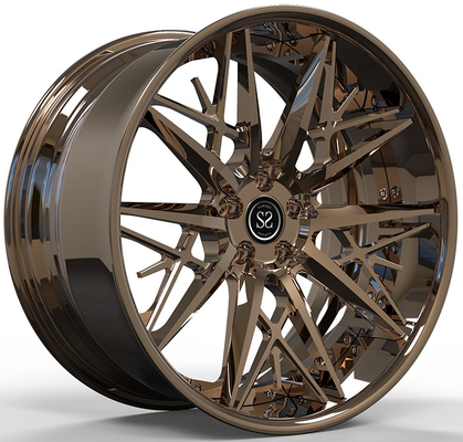 Sputtering Polish 20 X 12 2 Piece Forged Wheels Untuk Audi RS6