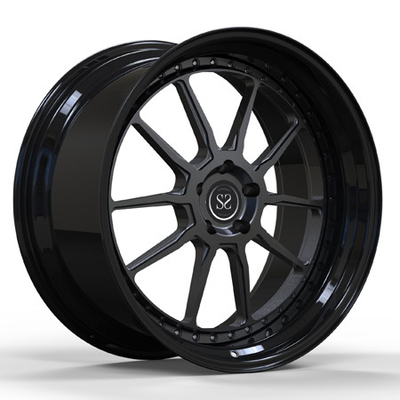Pusat Desain Tuning Gray Barrel Gloss Black Forged Deep Dish Rims