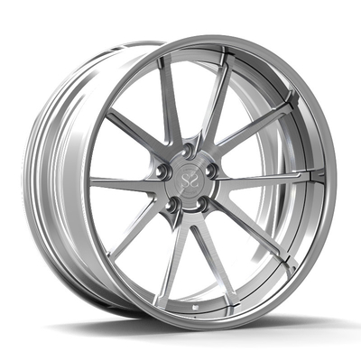 Terhuyung 21x9 Depan 21x11 Belakang 2 Piece Forged Wheels Untuk Mercedes Benz Cl 500