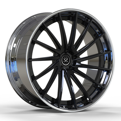 Audi Rs6 5 X 112 Velg 6061-T6 Aluminium Alloy 20 Inch 2 Piece Pelek Polandia Barel Polandia + Cakram Hitam