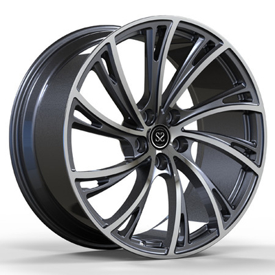 21x10 1 buah ditempa 5x120 aluminium alloy gun logam mesin wajah roda untuk pelek mobil Range Rover hse