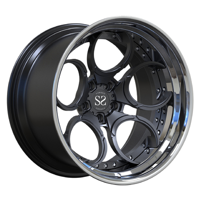 Dipoles Bibir 2 Piece Gun Metal Disc Aluminium Alloy Forged Rims 350z Mobil Roda