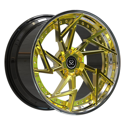 Cocok untuk Audi R8 Polish Custom Forged Aluminium Alloy Rims 5x112 Terhuyung 19 dan 20 inci