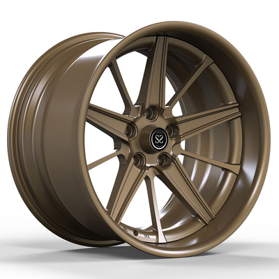 Aluminium Alloy Car Forged Wheels Dijual Kustom 2 Piece Wrangler Dipoles Bronze Rims