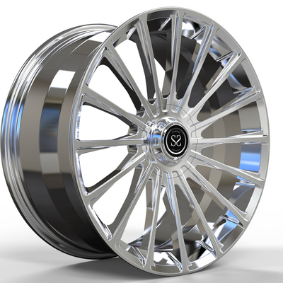 1 buah Chrome Wheels Monoblock Ditempa untuk S63 20x8.5 20x9.5 Staggered Rims