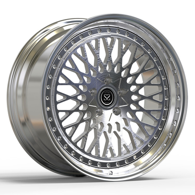 2 PC Roda Dipoles Untuk Golf 6 R Ditempa Brushed Gun Metal 20 inci 20x9.5 Pelek Mobil Paduan