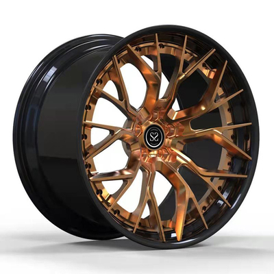 SSJK2010 Aluminium Alloy 2-Piece Forged Wheels 21 Inches Untuk Bmw M8 5x112