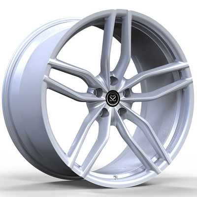 Matt Silver 6061-T6 Rim Porsche Forged Wheels Spesifikasi Kustom 5x130 Terhuyung-huyung