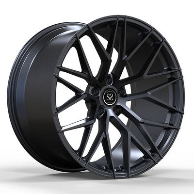 SSJK1033 Polish 1-Piece Forged Wheels Gun Metal 6061-T6 Aluminium Alloy Rims 47ET
