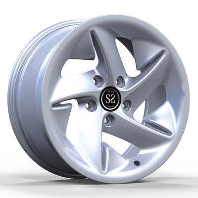 6061-T6 1 Piece Forged Wheels Rims Dengan 5x112 PCD Pattern Finish Silver