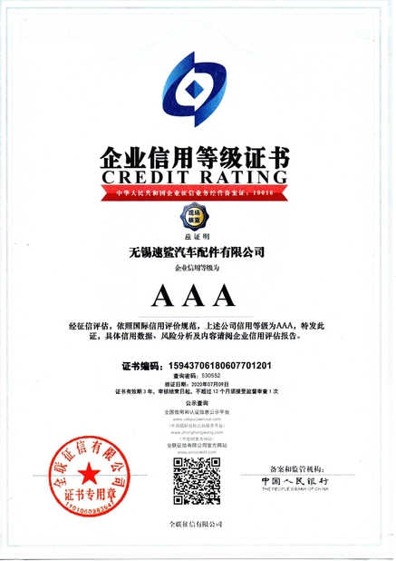 Cina Euforte  Enterprises (China) Limited Sertifikasi